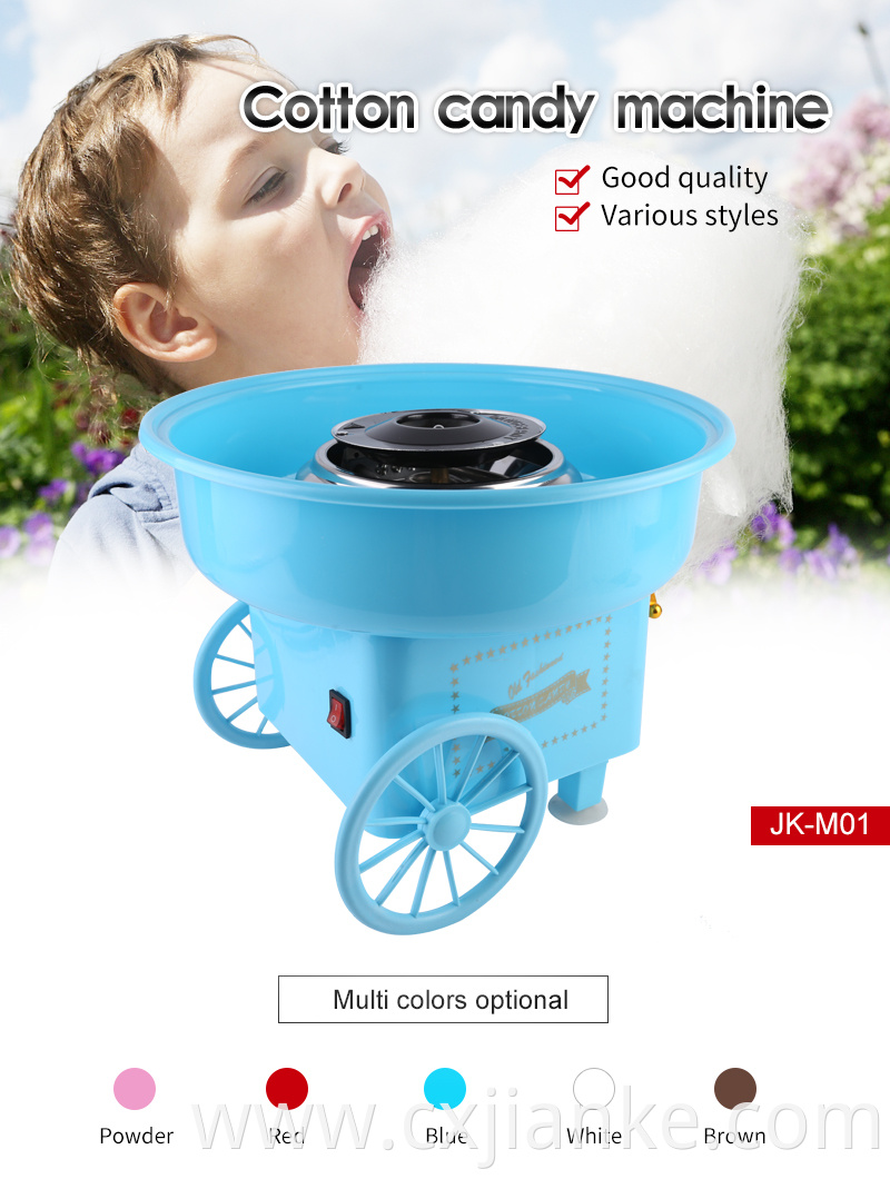 2018 Newest Automatic cotton candy machine printing cotton candy machine with cart